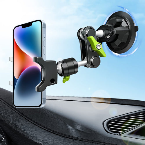 360° Adjustable Car Phone Holder – Strong Suction Mount for Safe Driving